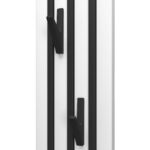 Полотенцесушитель электрический Point Пиано PN19722WB 150×1200 диммер слева, белый/черный