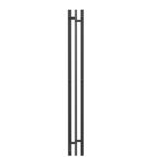 Полотенцесушитель электрический Point Фрея PN20712B П2 100×1200 диммер слева, черный