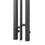 Полотенцесушитель электрический Point Фрея PN20712GB П2 100×1200 диммер слева, графит блеск