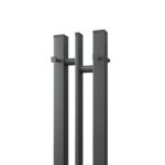 Полотенцесушитель электрический Point Фрея PN20712GB П2 100×1200 диммер слева, графит блеск