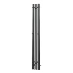 Полотенцесушитель электрический Point Фрея PN20722GB П2 140×1200 диммер слева, графит блеск