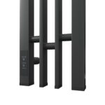 Полотенцесушитель электрический Point Фрея PN20722GB П2 140×1200 диммер слева, графит блеск
