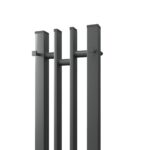 Полотенцесушитель электрический Point Фрея PN20722GB П2 140×1200 диммер слева, графит блеск