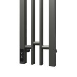 Полотенцесушитель электрический Point Фрея PN20728GB П2 140×800 диммер слева, графит блеск