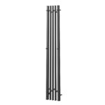 Полотенцесушитель электрический Point Фрея PN20732GB П2 180×1200 диммер слева, графит блеск
