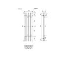 Полотенцесушитель электрический Point Фрея PN20738B П2 180×800 диммер слева, черный