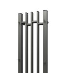 Полотенцесушитель электрический Point Фрея PN20738GB П2 180×800 диммер слева, графит блеск