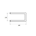 Полотенцесушитель водяной Point PN35336 320×600 П-образный (1″), хром