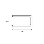 Полотенцесушитель водяной Point PN35337 320×700 П-образный (1″), хром