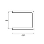 Полотенцесушитель водяной Point PN35554 500×400 П-образный (1″), хром