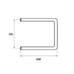 Полотенцесушитель водяной Point PN35556 500×600 П-образный (1″), хром