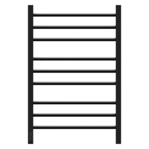 Полотенцесушитель электрический Point Веста PN70758B П9 500x800, диммер слева, черный