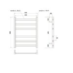 Полотенцесушитель электрический Point Меркурий PN83156E П6 500×600 левый/правый, хром