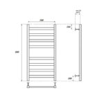 Полотенцесушитель водяной Point Меркурий PN83158W П8 500×800, белый