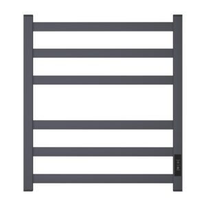 Полотенцесушитель электрический Point Меркурий PN83856GR П6 500x600, диммер справа, графит премиум