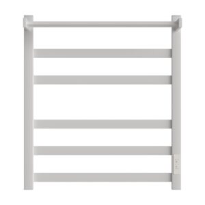 Полотенцесушитель электрический Point Меркурий PN83856PW П5 500x600 с полкой, диммер справа, белый