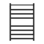Полотенцесушитель электрический Point Меркурий PN83858PB П7 500×800 с полкой, диммер справа, черный