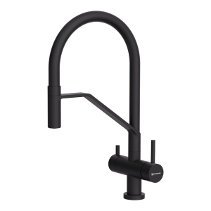 смеситель для кухни - Omoikiri Akeno GB-BL латунь/графит/черный