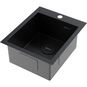 кухонная мойка - Omoikiri Akisame 41-GB нерж. сталь/графит