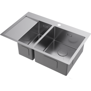 кухонная мойка - Omoikiri Akisame 78-2-R-IN нерж. сталь/нержавеющая сталь