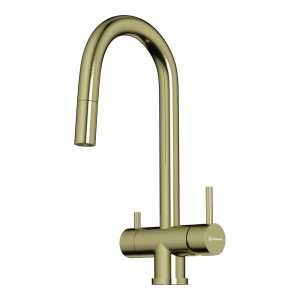 смеситель для кухни - Omoikiri Akita-S-LG латунь/светлое золото