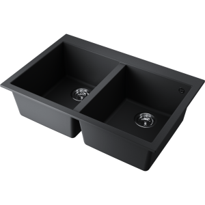 кухонная мойка - Omoikiri Bosen 80-2-BL Tetogranit/черный