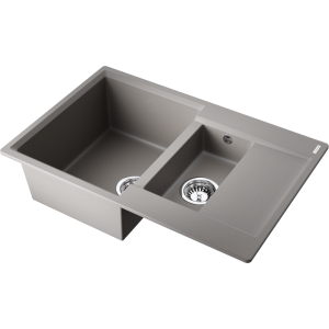кухонная мойка - Omoikiri Daisen 78-2T-GR Tetogranit/leningrad grey