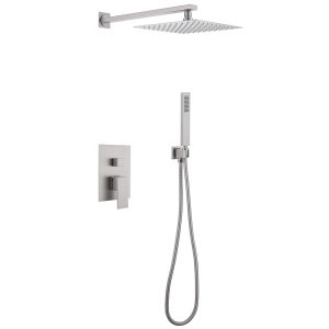 Душевая система ABBER Daheim AF8219SP скрытого монтажа без излива, сатин