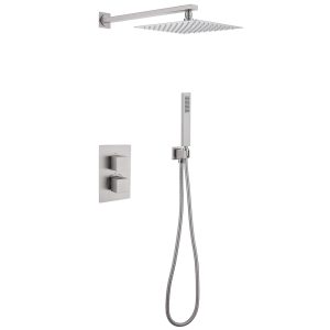 Душевая система ABBER Daheim AF8251SP скрытого монтажа без излива, термостат, сатин
