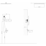 Душевая система ABBER Daheim AF8254G скрытого монтажа с изливом, термостат, золото матовое
