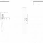 Душевая система ABBER Daheim AF8255NG скрытого монтажа без излива, термостат, никель