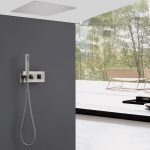Душевая система ABBER Daheim AF8255SP скрытого монтажа без излива, термостат, сатин