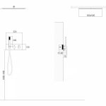 Душевая система ABBER Daheim AF8255W скрытого монтажа без излива, термостат, белая матовая