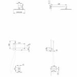 Душевая система ABBER Rund AF8717G скрытого монтажа с изливом, золотое матовое