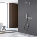 Душевая система ABBER Rund AF8717SP скрытого монтажа с изливом, сатин