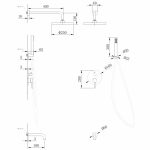 Душевая лейка ABBER AF0051G латунь, золото матовое