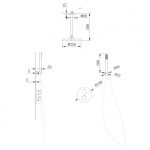 Душевая система ABBER Wasser Kreis AF8121B скрытого монтажа без излива, черная матовая