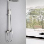 Душевая стойка ABBER Daheim AF8220SPL без излива, сатин