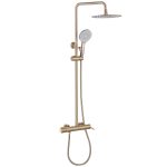 Душевая стойка ABBER Emotion AF8816G с изливом, золото матовое