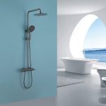 Душевая стойка ABBER Emotion AF8816NGL с изливом, никель