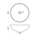 раковина для ванной — Omoikiri Hitomi-WH Marble Natceramic/WH Marble