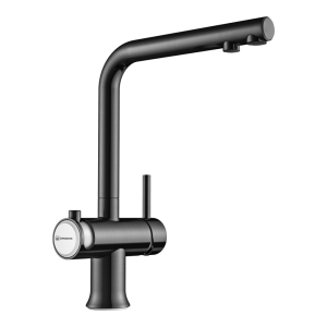 смеситель для кухни - Omoikiri Hotaru-GM-WH латунь/вороненая сталь/белый