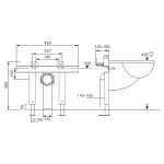 Инсталляция ABBER AC0102P для подвесного биде и унитаза с импульсным смывом