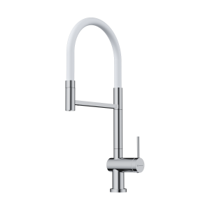 смеситель для кухни - Omoikiri Kanto 2 Plus-SB латунь/хром/белый