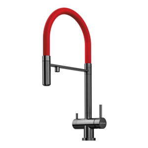 смеситель для кухни - Omoikiri Kanto-GM латунь/вороненая сталь