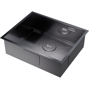 кухонная мойка - Omoikiri Kasen 54-16-INT-GM нерж. сталь/вороненая сталь