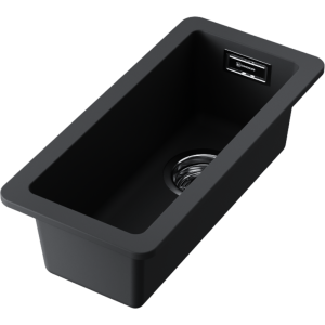 кухонная мойка - Omoikiri Kata 20-U-BL Artgranit/черный