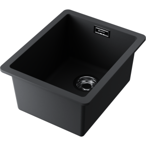 кухонная мойка - Omoikiri Kata 34-U-BL Artgranit/черный