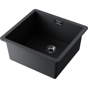 кухонная мойка - Omoikiri Kata 44-U-BL Artgranit/черный