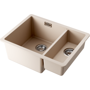 кухонная мойка - Omoikiri Kata 55-2-U-SA Artgranit/бежевый
